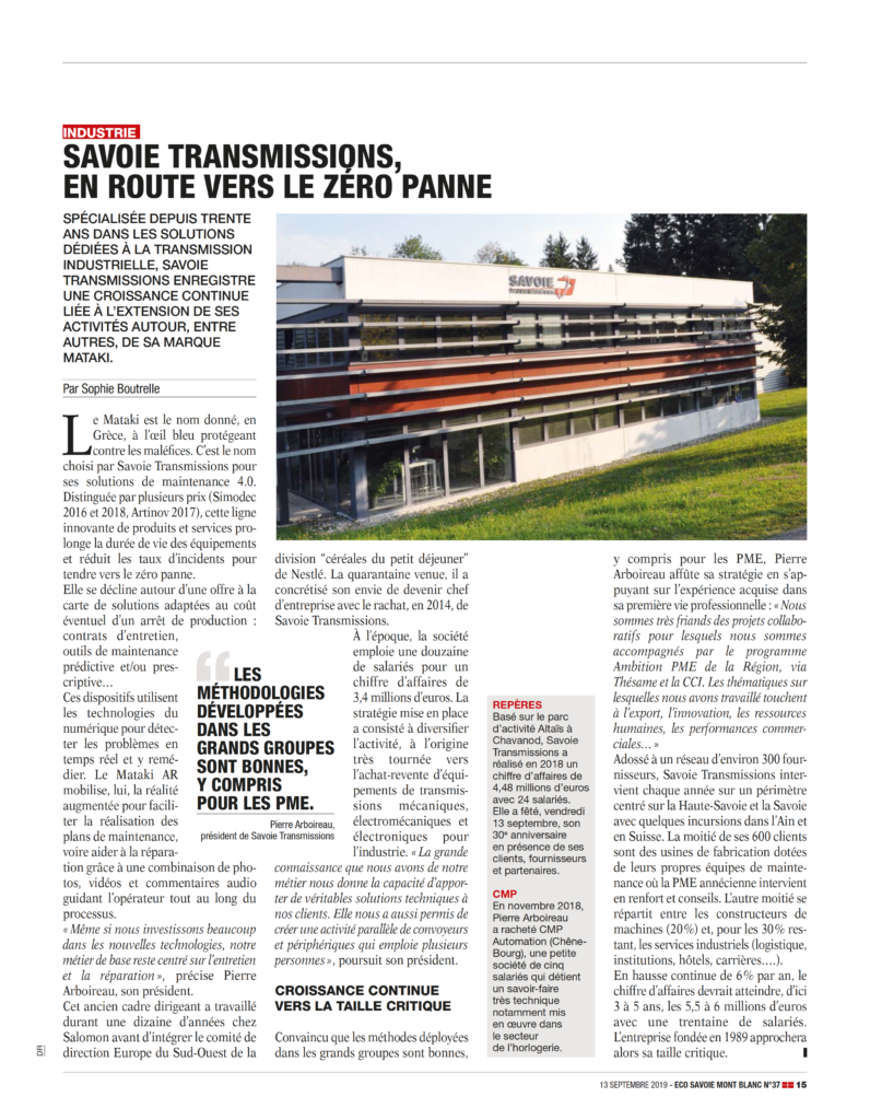 Savoie Transmissions - en route vers le zéro panne